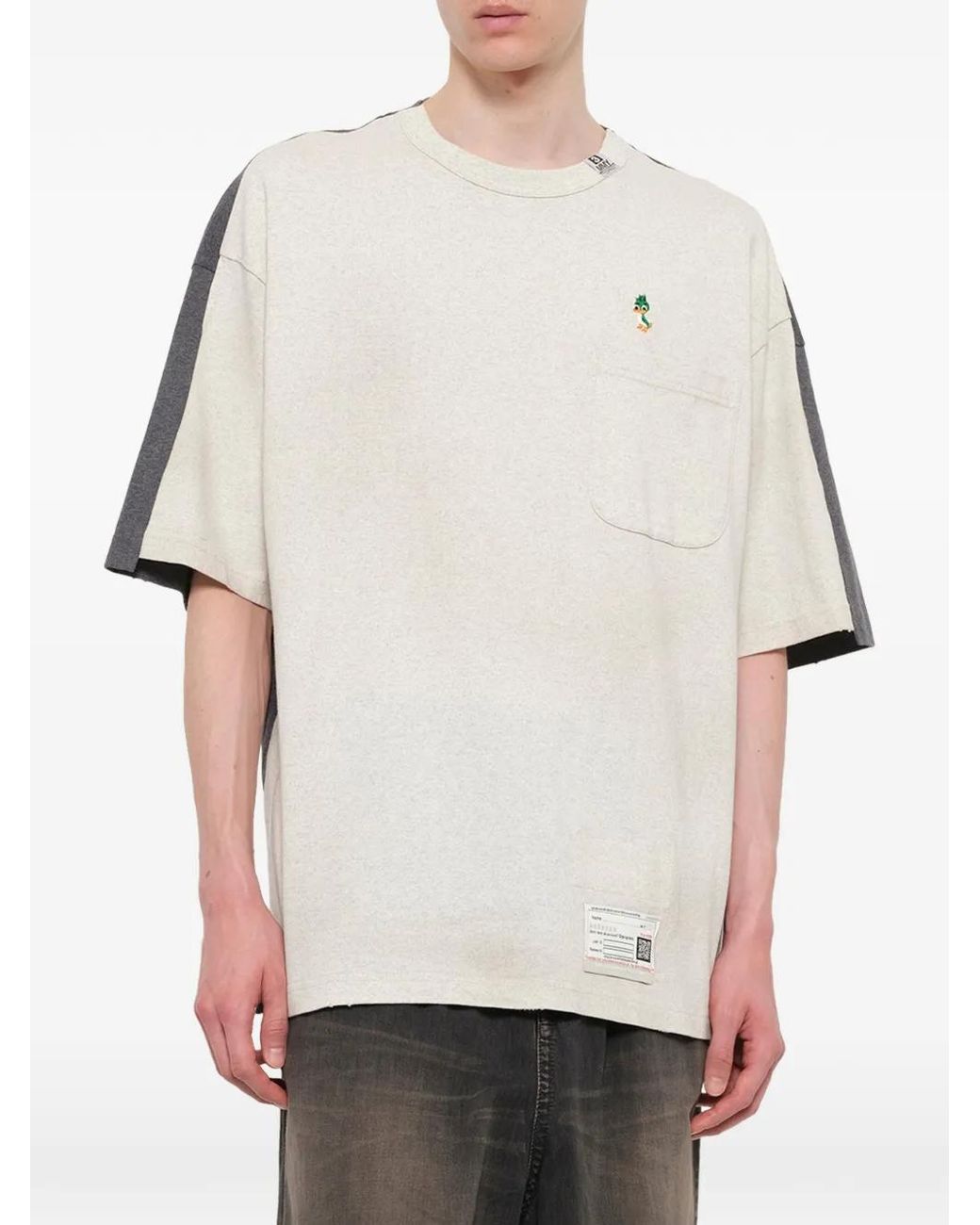 Maison Mihara Yasuhiro White Cotton T-Shirt for men