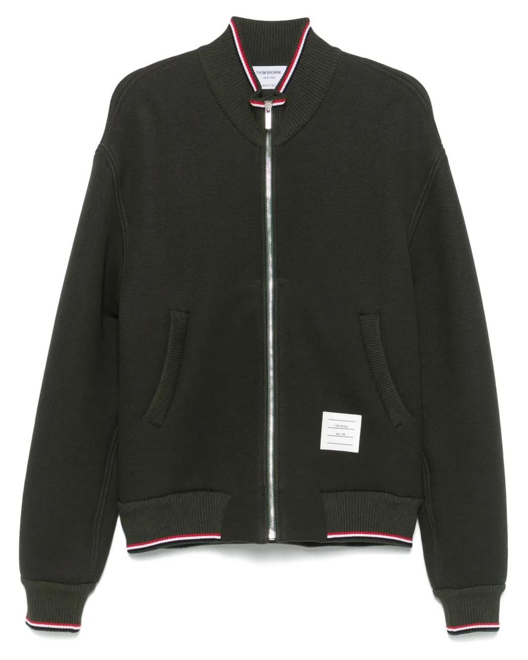 Giacca Oversize Con Dettaglio A Righe Rwb di Thom Browne in Black da Uomo