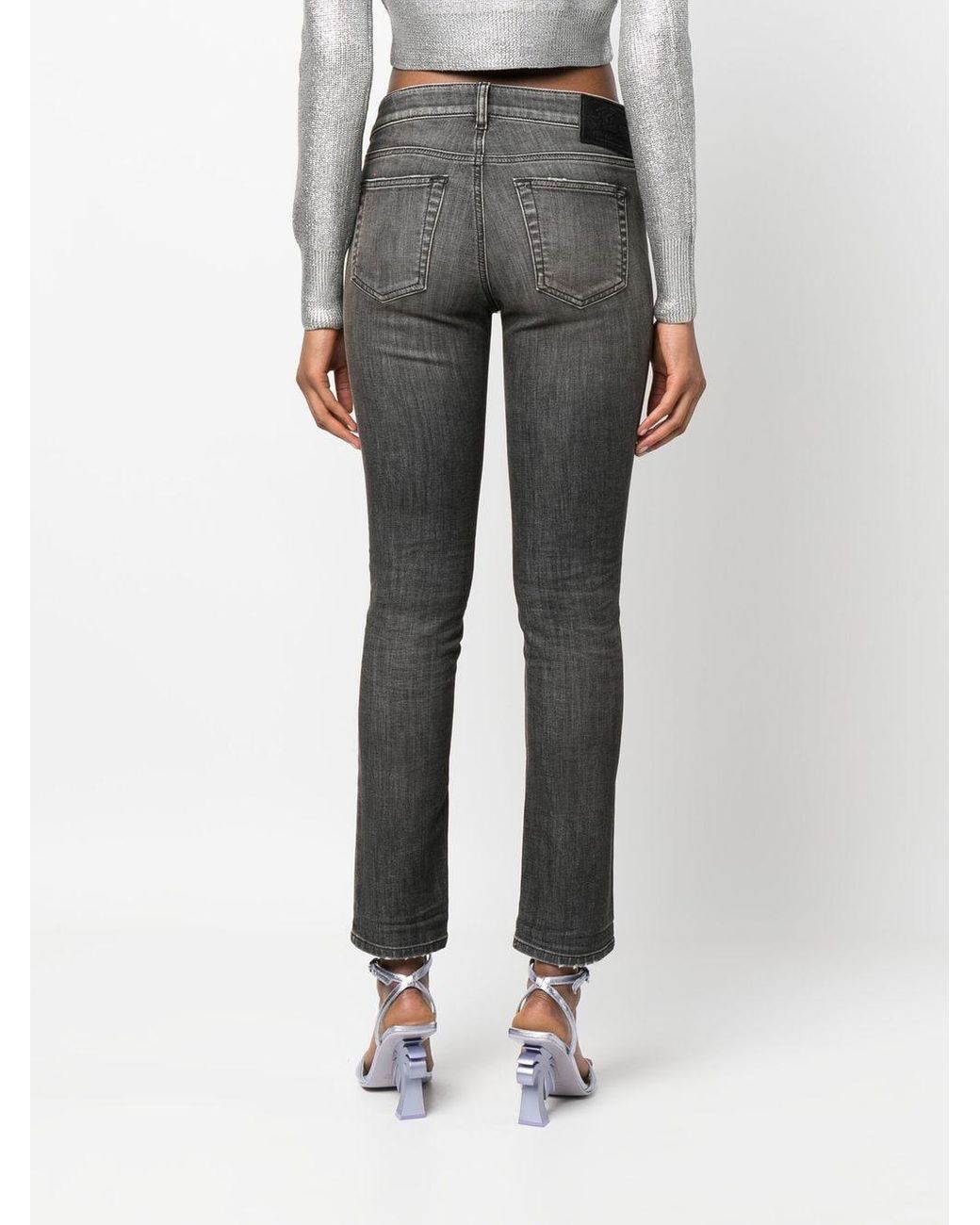 DIESEL Slim D-ollies JoggJeans® in Gray | Lyst
