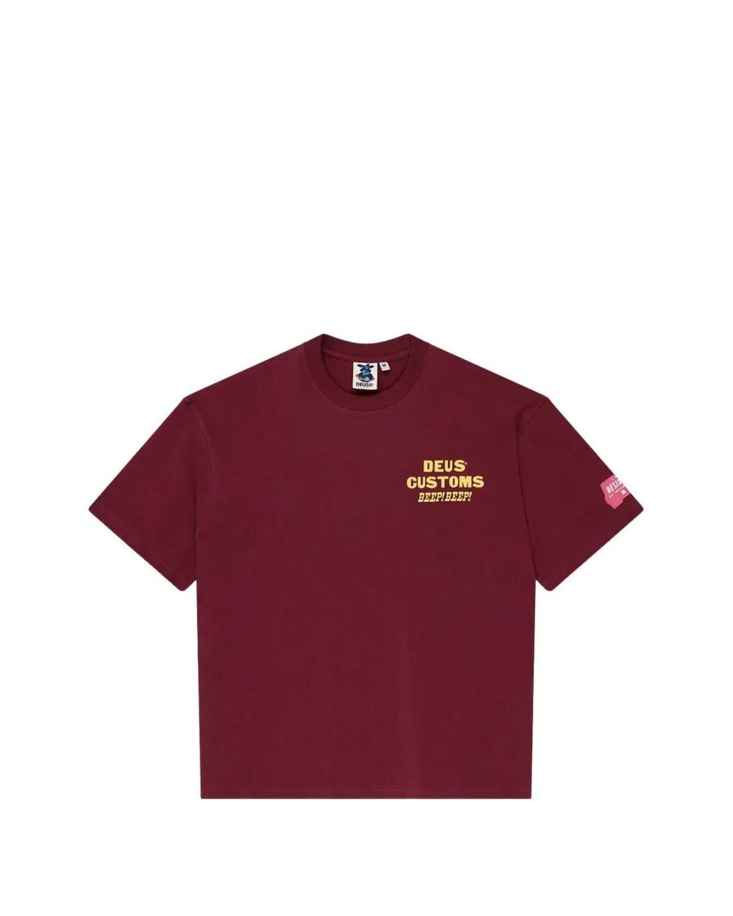 Deus Ex Machina Red Bloomers Graphic-Print T-Shirt for men