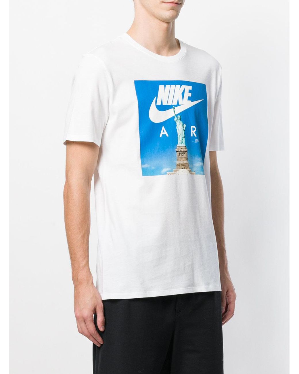 Clasificar Nublado Silenciosamente Camiseta deportiva con motivo de la Estatua de la Libertad Nike de hombre  de color Blanco | Lyst