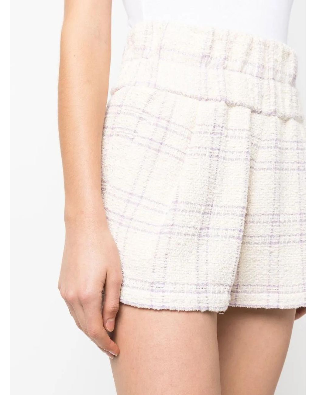 IRO Tweed Shorts in het White
