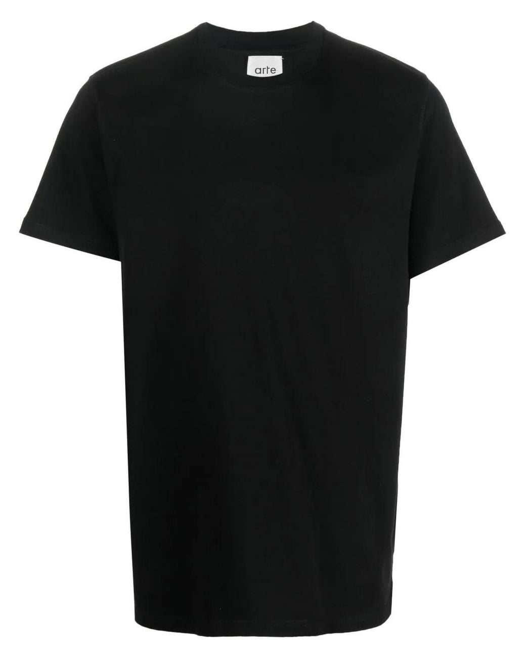 Arte' Black Logo-Print T-Shirt for men