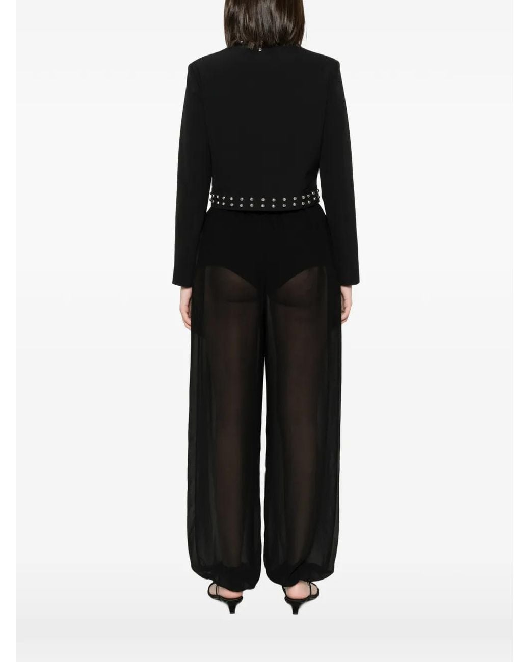 Liu Jo Black Embellished Cropped Jacket