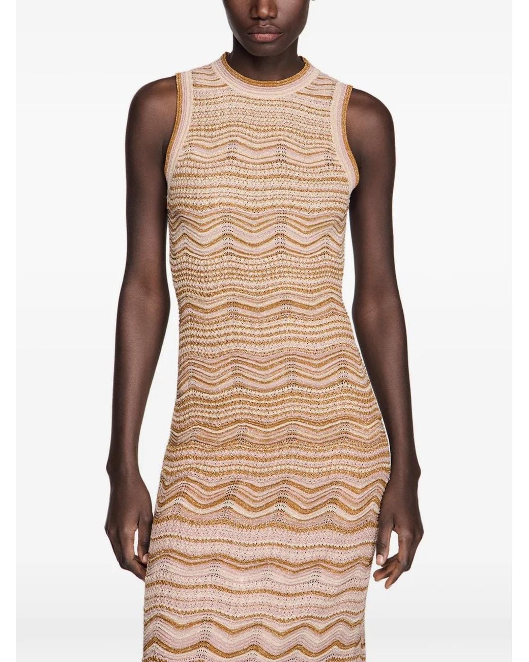 Sandro Natural Long, Sleeveless Dress