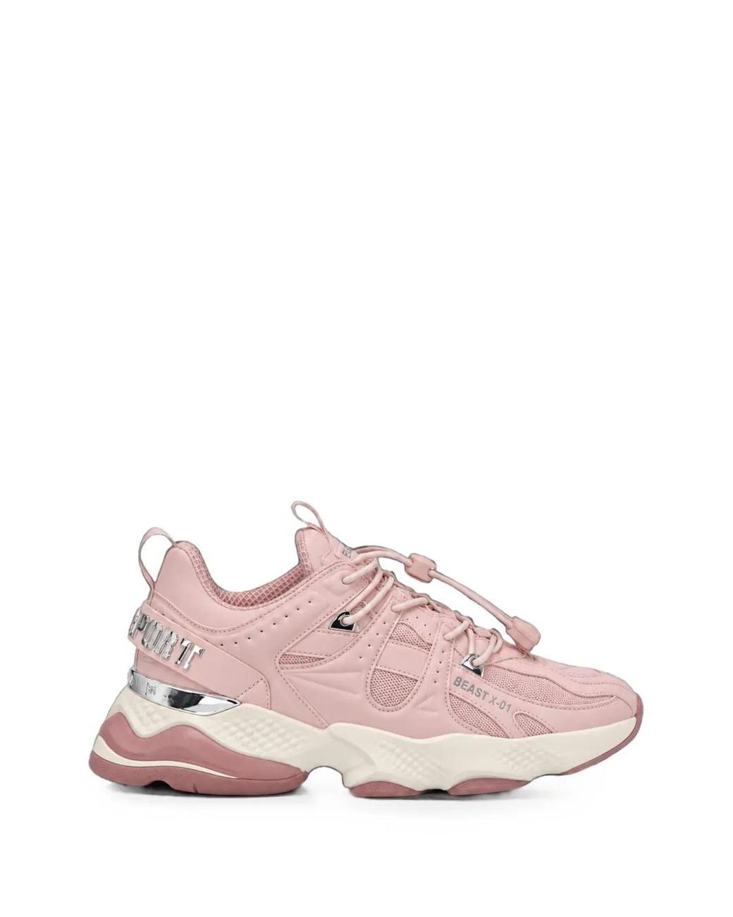 Philipp Plein Pink Runner Beast X-01 Sneakers