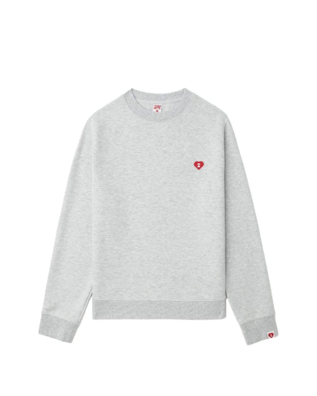 A Bathing Ape White Heart Logo Sweater