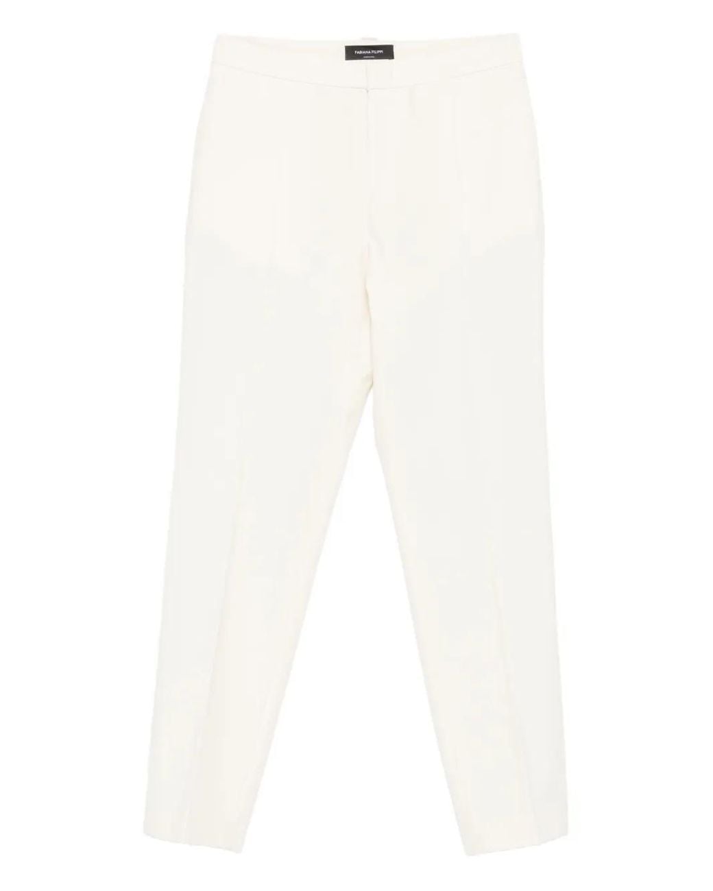 Fabiana Filippi White Straight-Leg Trousers