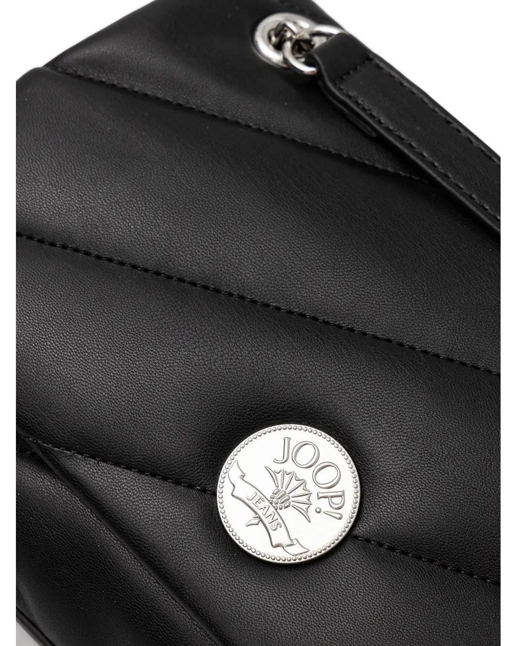 Joop! Black Quilted-Design Cross Body Bag