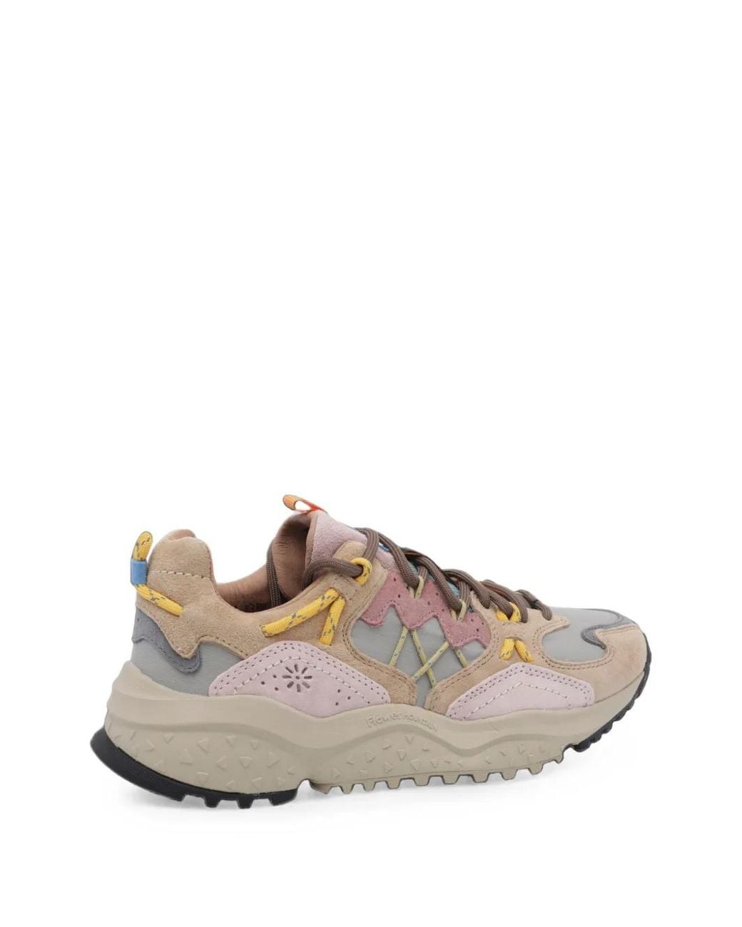 Flower Mountain White Yamabushi Suede-Panelled Sneakers