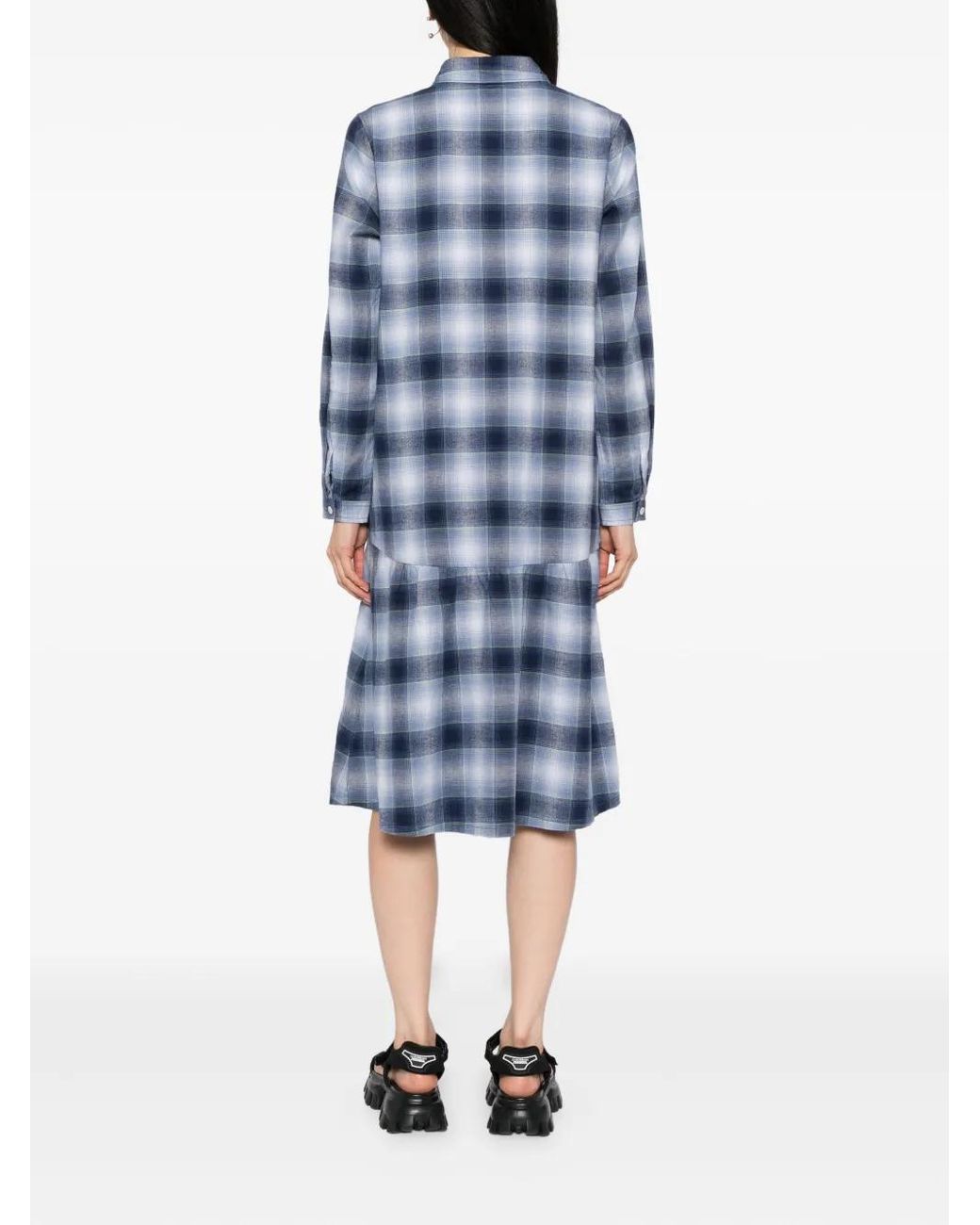 SPORT b. by agnès b. Blue Checkered-Print Dress