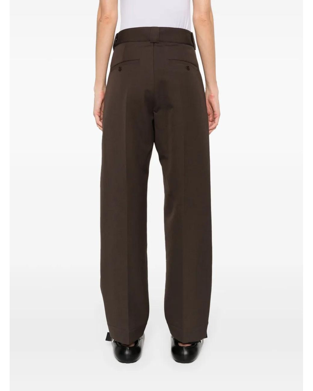 Lemaire Black Straight-Leg Tailored Trousers
