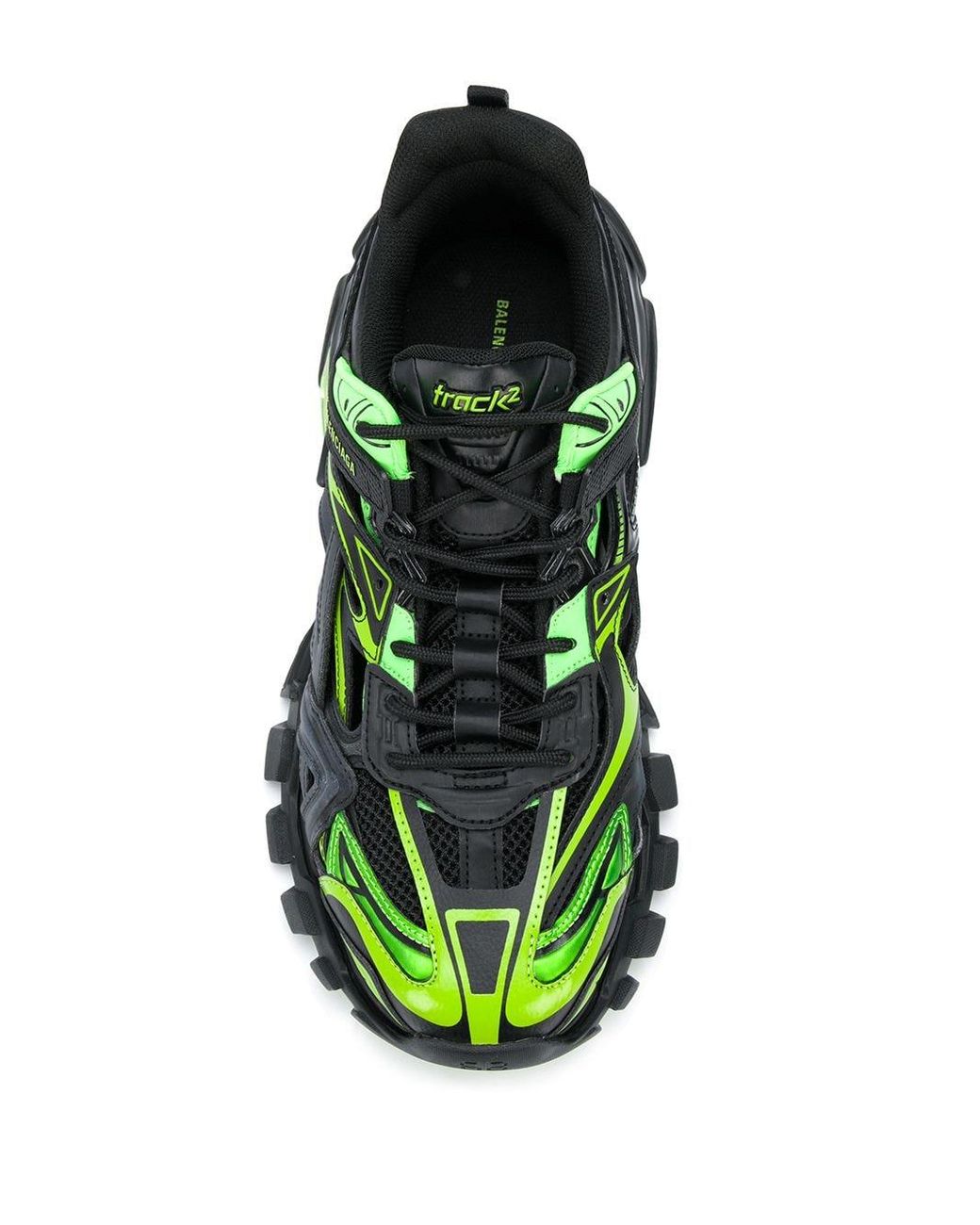 balenciaga track 2 green and black