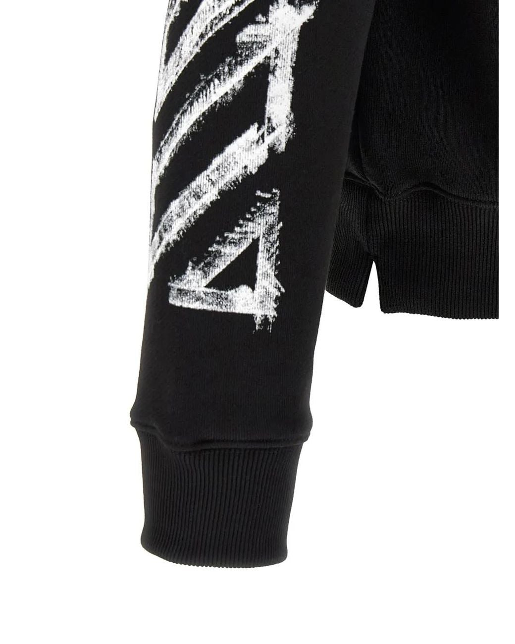 Off-White c/o Virgil Abloh Black Hoodie Motion Arrow Skate for men