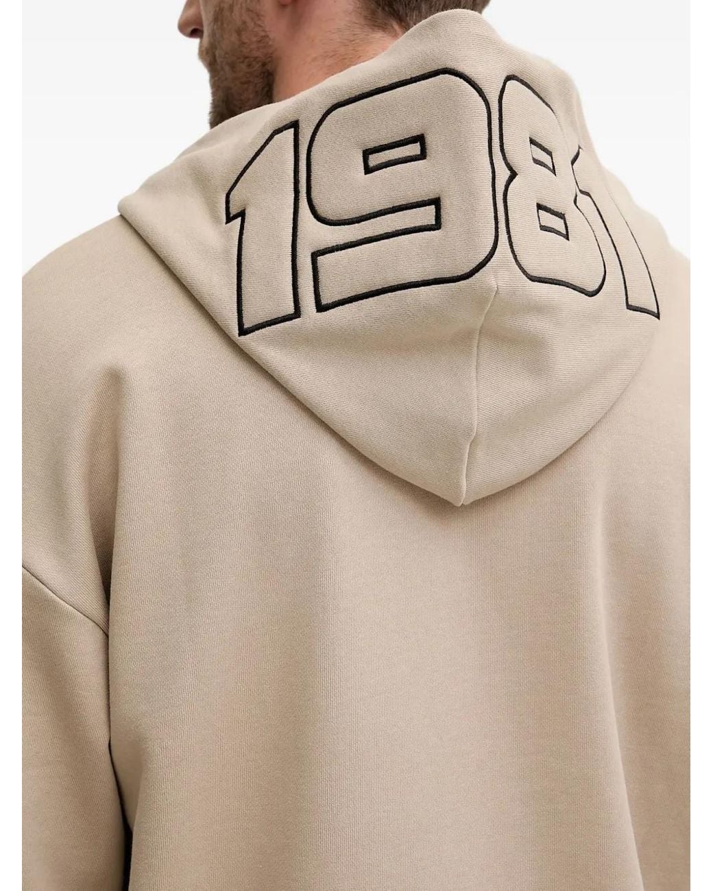Guess Natural 1981 Logo Hoodie for men