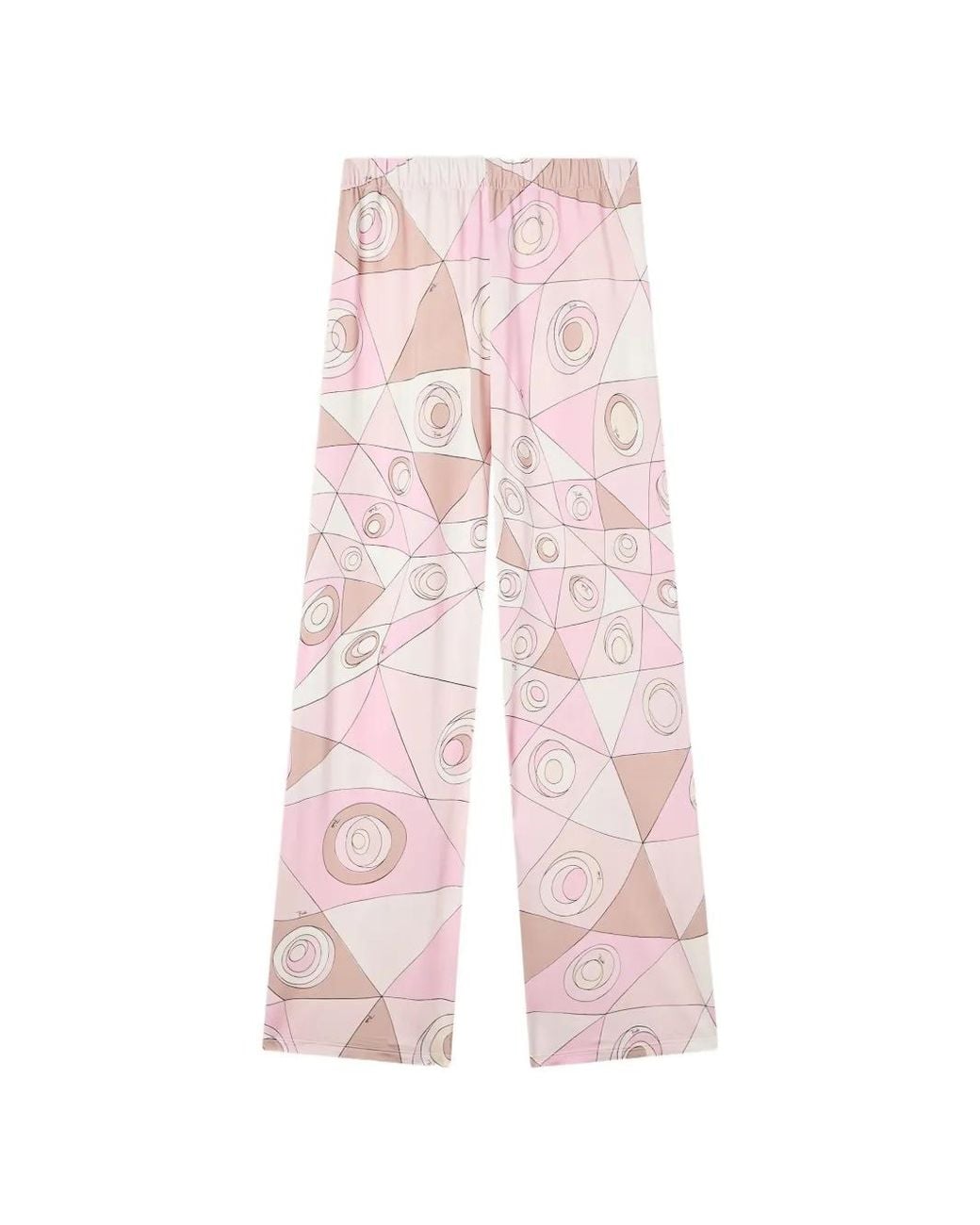 Emilio Pucci Pink Occhi-Print Jersey Trousers