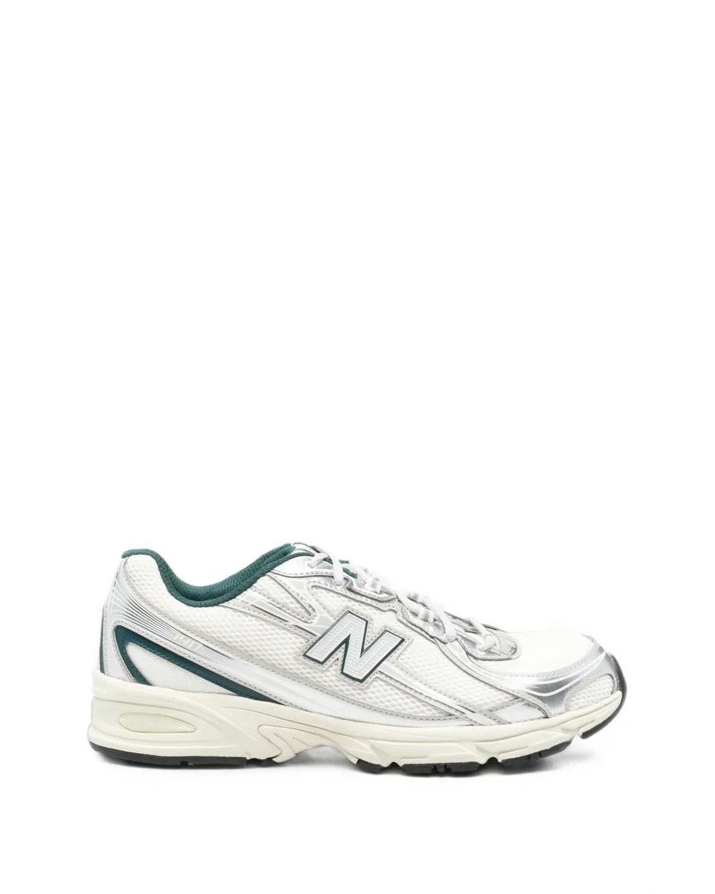 New Balance White 740 Mesh Sneakers