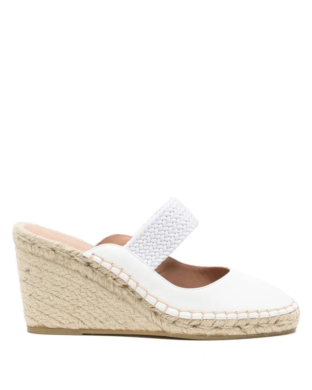 Malone Souliers Natural Siena 70 Wedge Mules