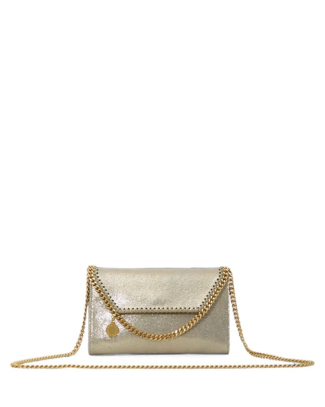 Stella McCartney White Falabella Shaggy Deer Chain Shoulder Bag