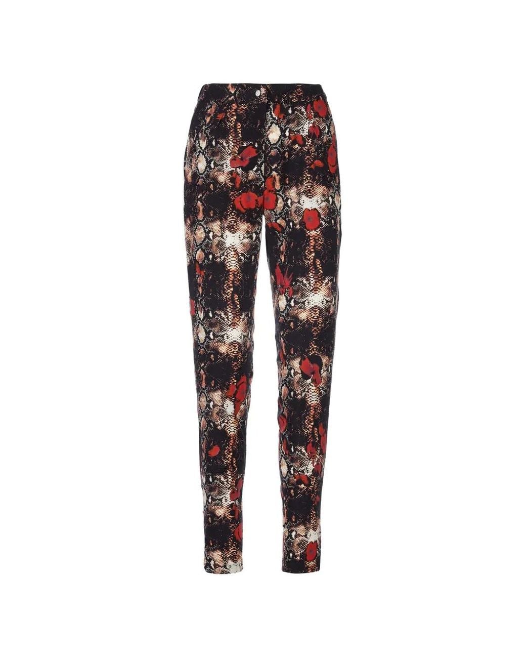 Tessitura Body Couture Brown Crystal-Embellished Tapered Trousers