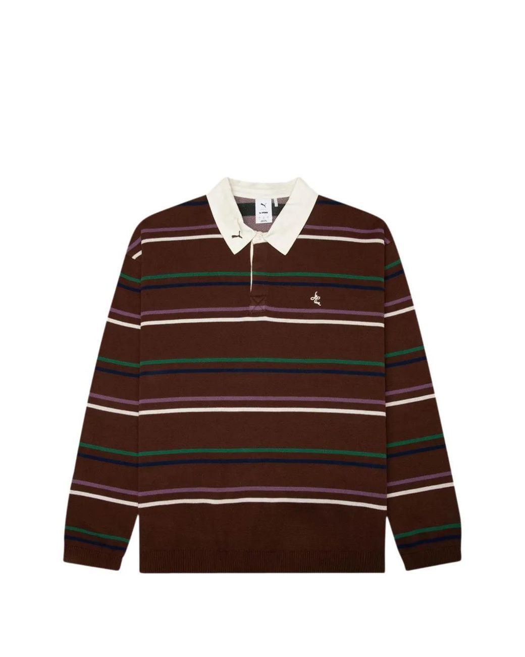 PUMA Brown X Le Père Knitted Rugby Relaxed Polo-Shirt for men