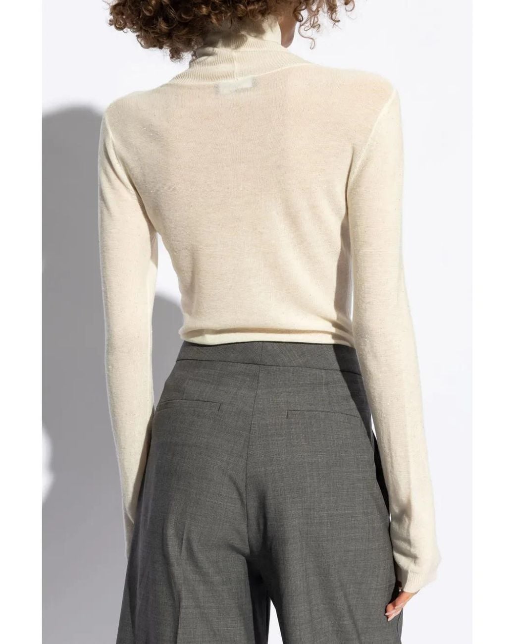 Fabiana Filippi Natural Roll-Neck Sweater