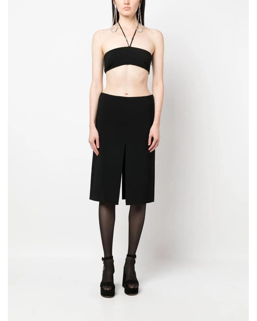 DSquared² Black Halterneck Bralette Top