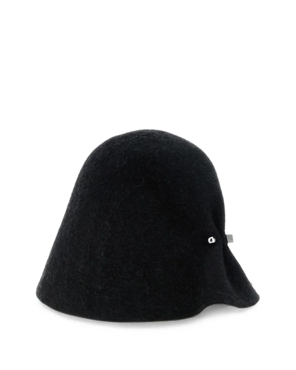 Jacquemus Black Asymmetric-Brim Wool Hat