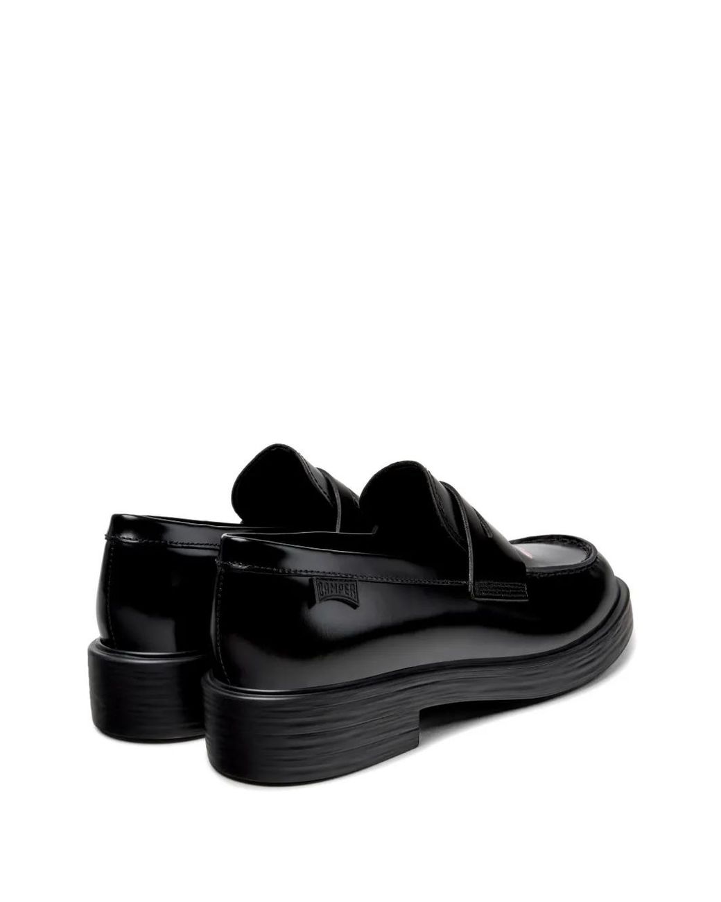Camper Black Dean Floral-Print Loafers