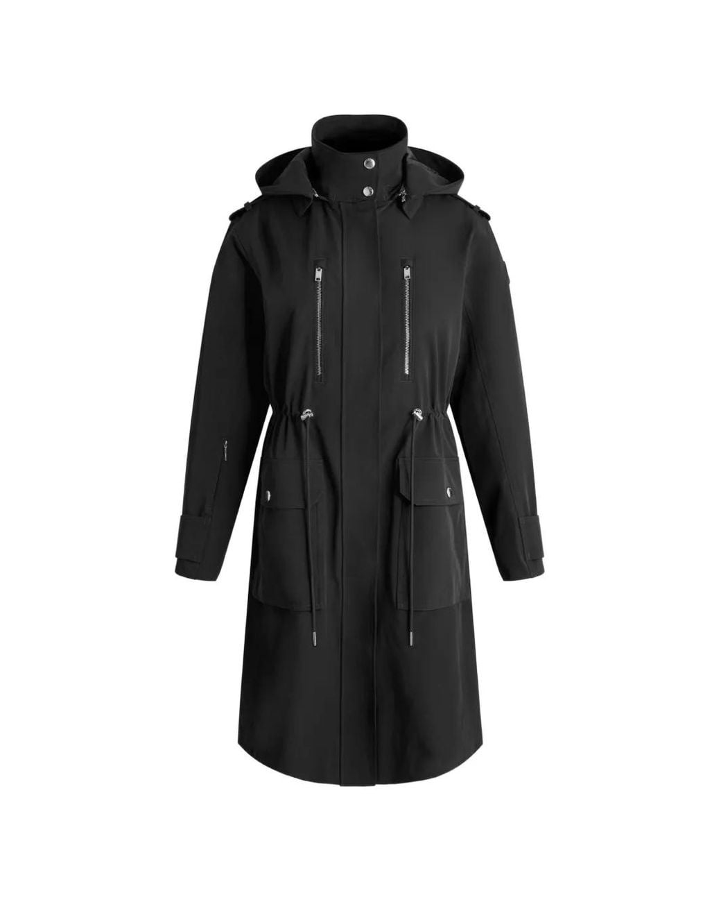 Fusalp Black Melroo Zip-Up Hooded Parka
