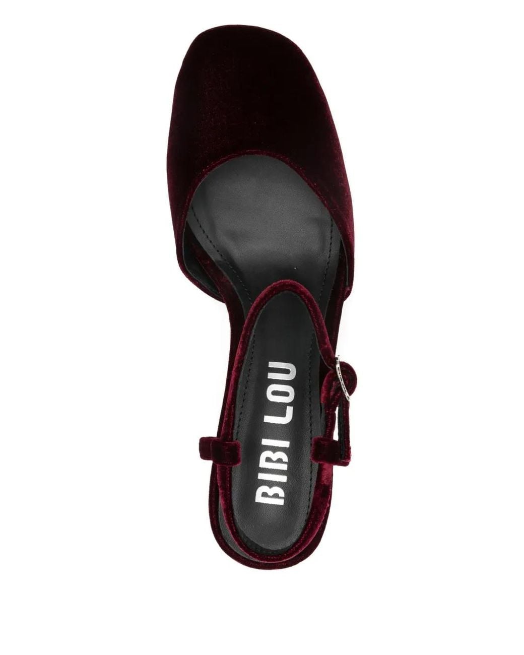 Bibi Lou Red Ankle-Strap Heeled Sandals