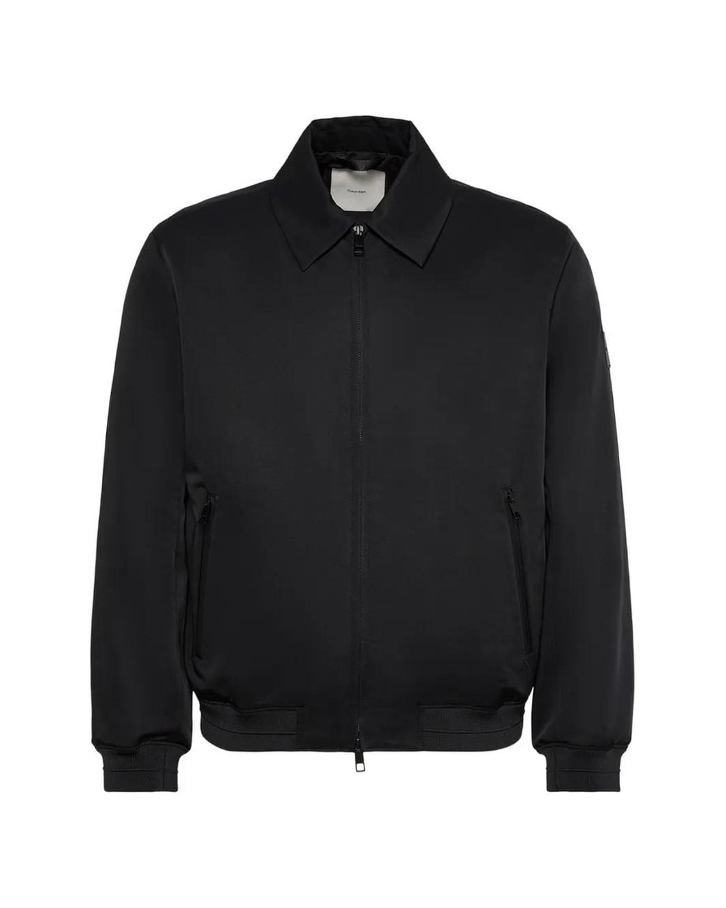 Calvin Klein Black Zip-Up Collared Jacket for men