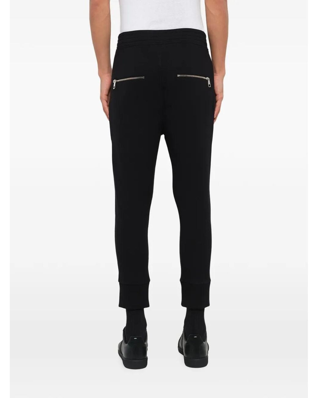 Neil Barrett Black Zip-Pocket Track Pants for men