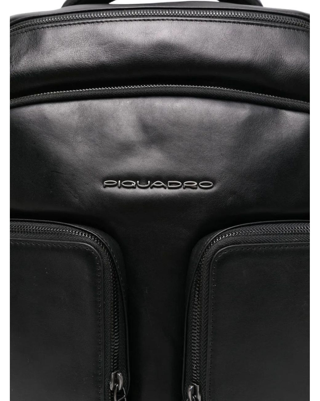 Piquadro Zip-Pocket Backpack in Black for Men | Lyst display picture 1