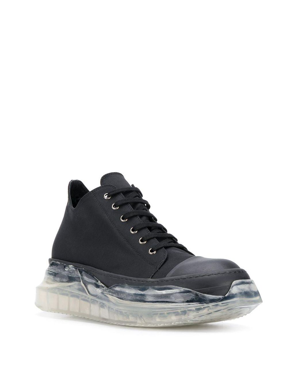 Rick Owens Clear Sole Sneakers in Black for Men | Lyst Rick Owens Clear Sole Sneakers in Black for Men | Lyst