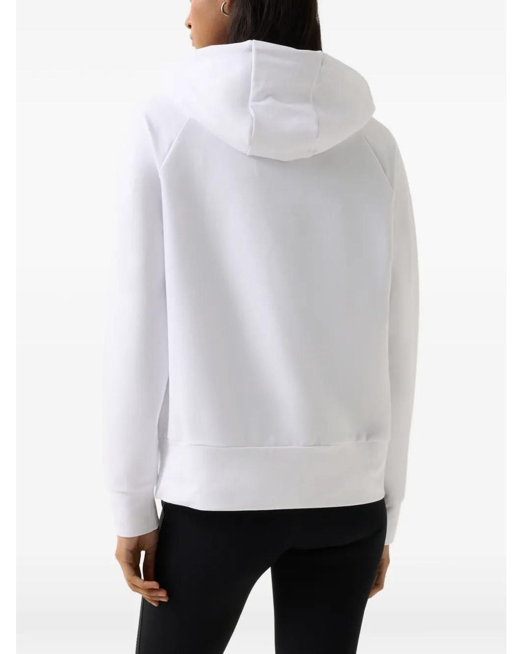 Bogner Fire + Ice White Nala Logo-Print Hoodie