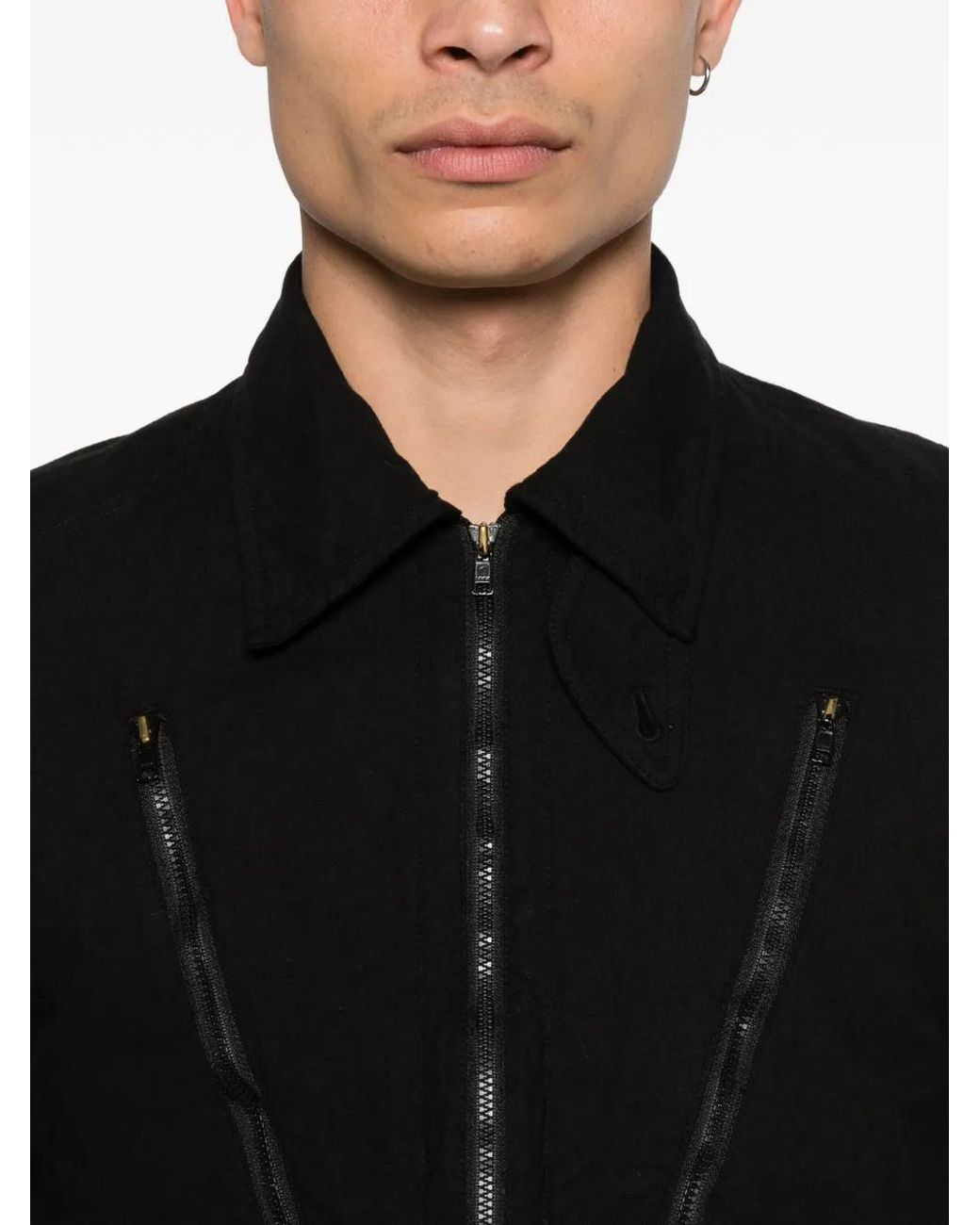 Yohji Yamamoto Black Zip-Detail Jacket for men