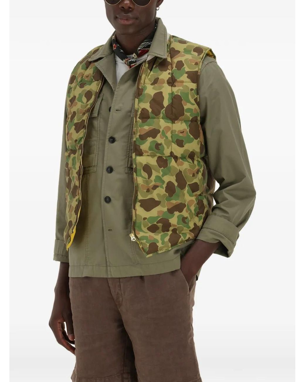 Fortela Green Gilet À Design Matelassé for men