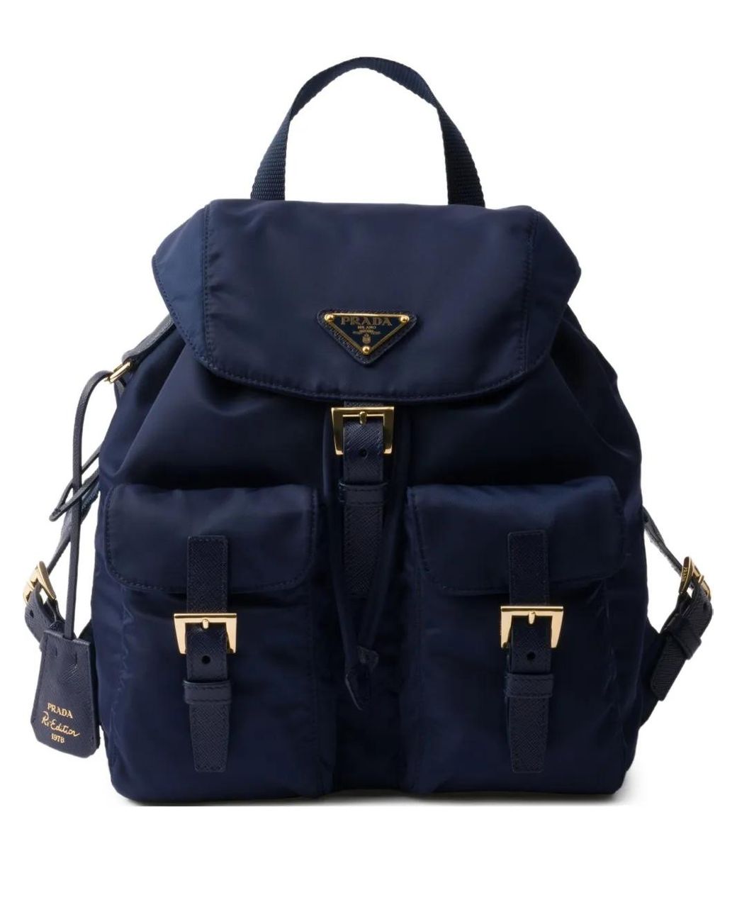 Mochila Re-Edition 1978 Pequeña Prada de color Blue