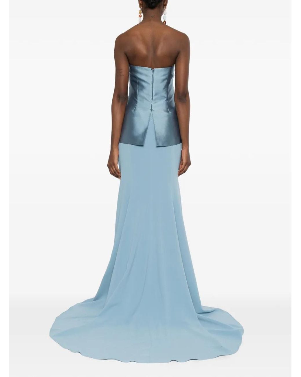 Solace London Blue Alia Maxi Dress