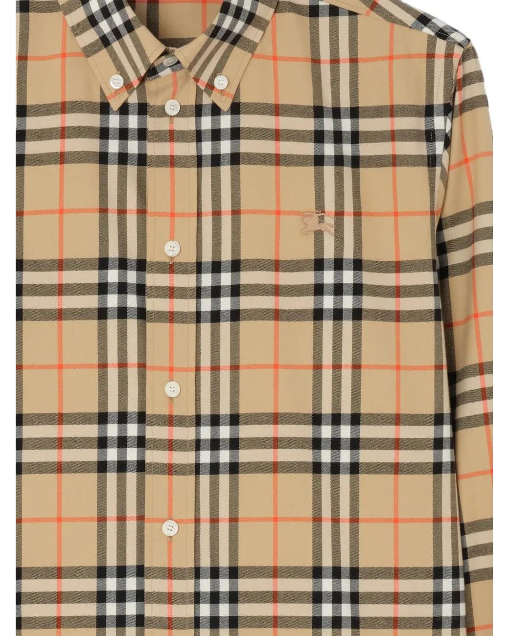 Burberry Natural Relaxed-Fit Check Cotton Shirt for men