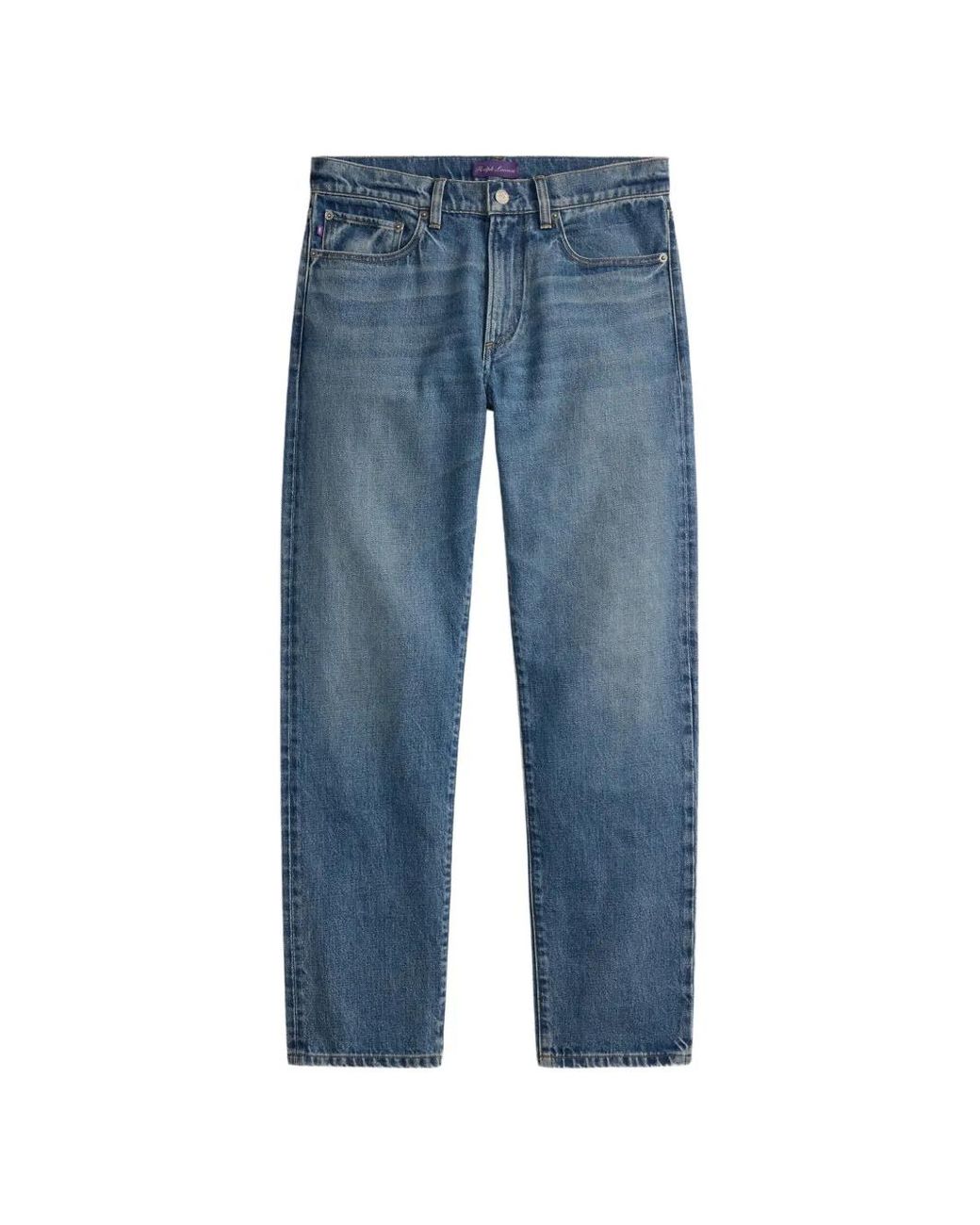 Ralph Lauren Blue Faded Straight-Leg Jeans for men