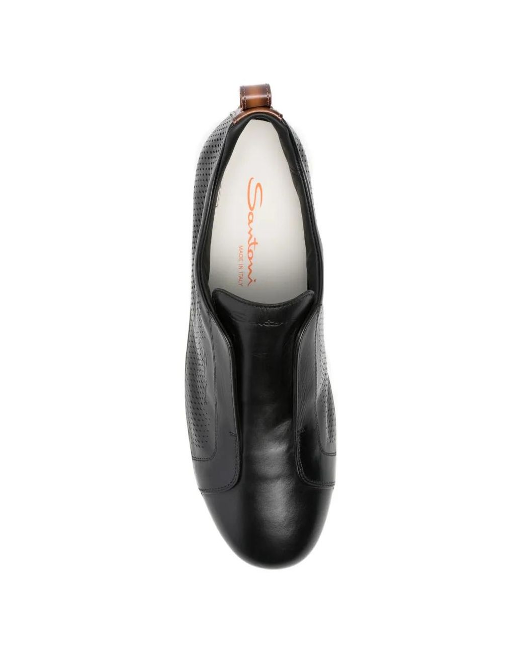 Santoni White Perforated Sneakers for men