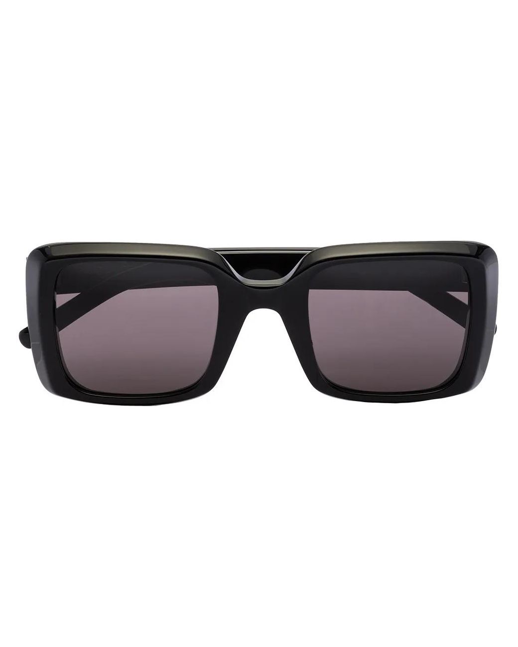 Saint Laurent Black Sl497 Oversized-Frame Sunglasses