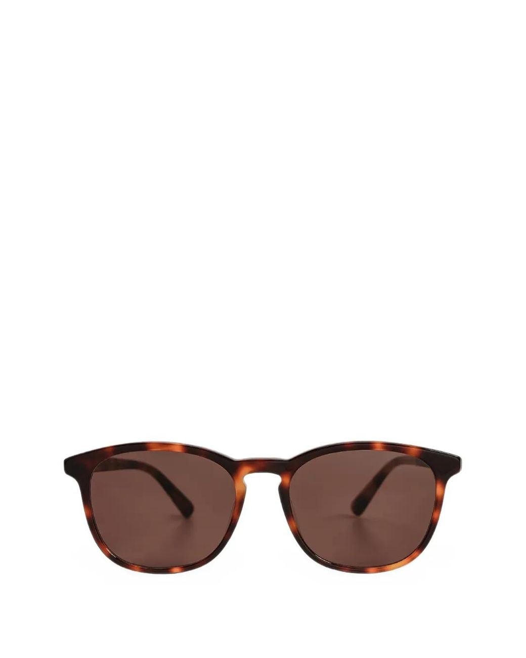 Messyweekend Brown Sean Tortoiseshell-Effect Square-Frame Sunglasses