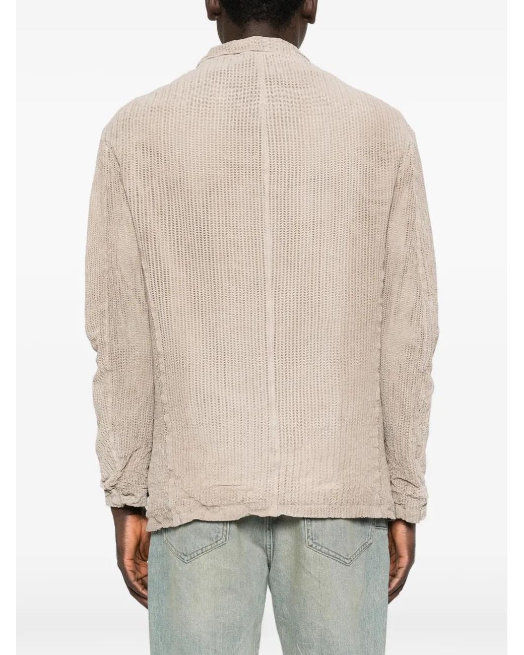 Veste En Cuir Texturée À Poches Giorgio Brato pour homme en coloris Natural