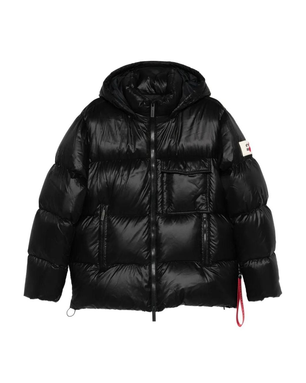AFTER LABEL Black Katalla Hooded Puffer Jacket for men