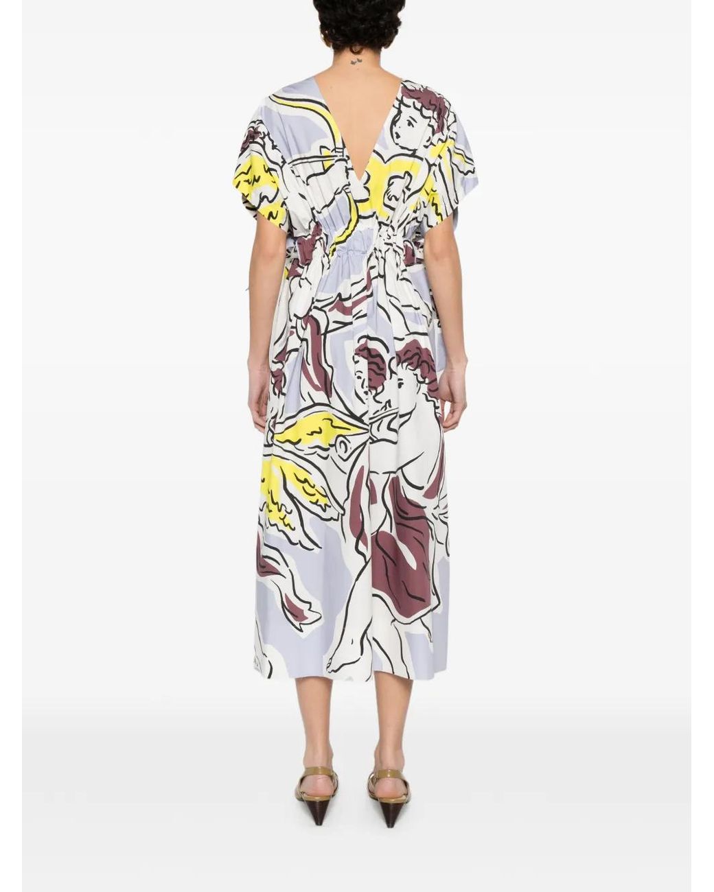 Tory Burch White Belted Cotton Mini Dress