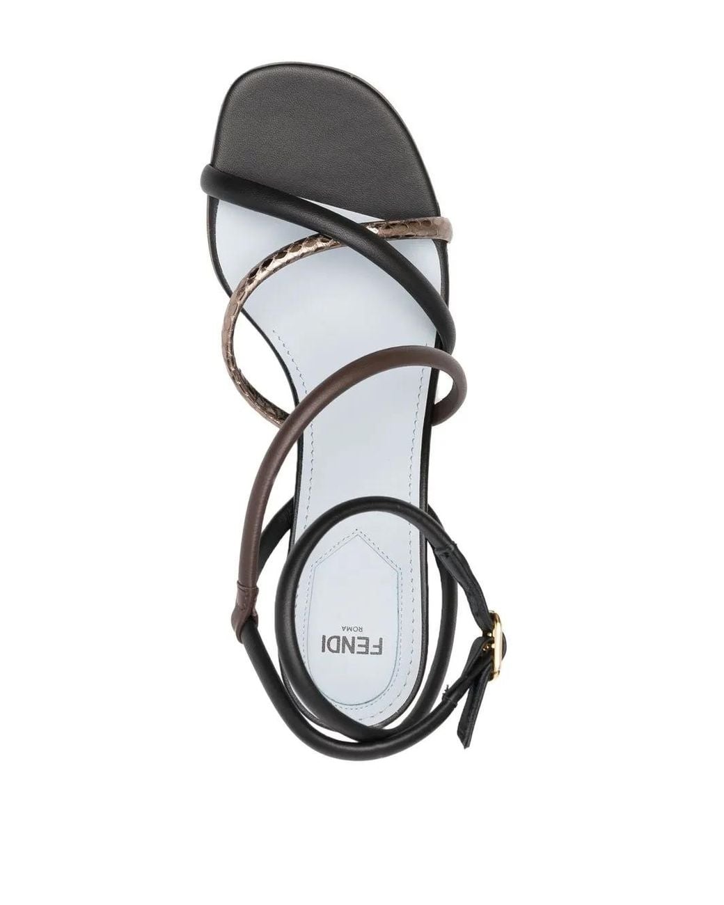 Fendi Black First 85Mm Strappy Sandals