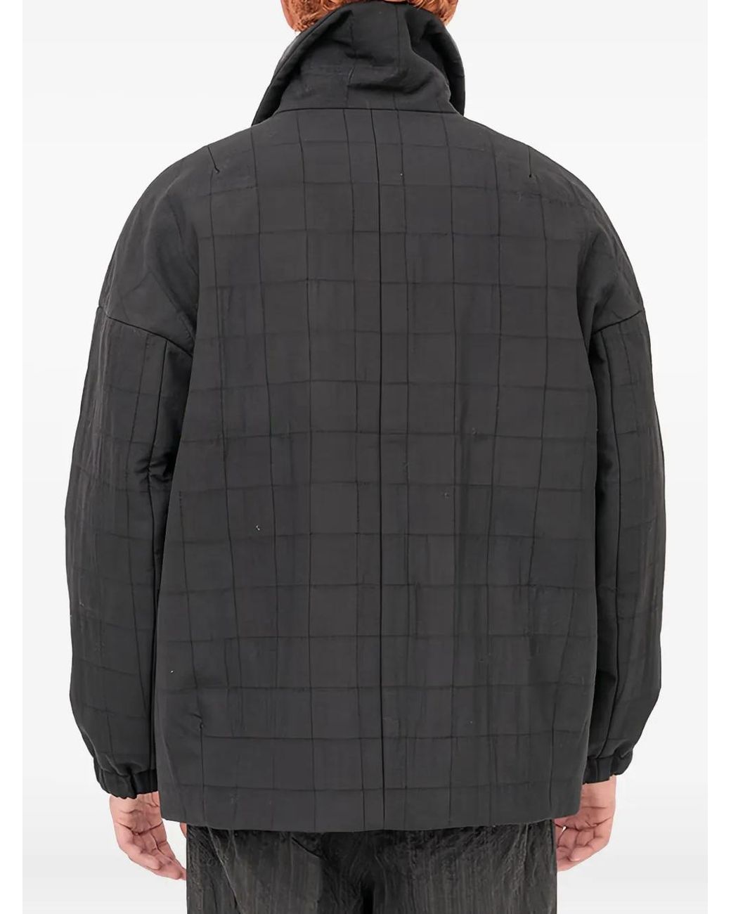 Forme D'expression Black Padded Bomber Jacket for men